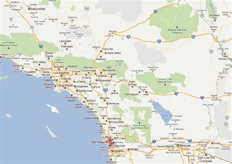 Chula Vista, California Map