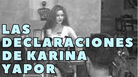 Las Declaraciones De Karina Yapor Junio Audiolibro Youtube