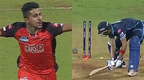 Ipl 2022 Watch Umran Malik Knocks Over Shubman Gill With A Ripper