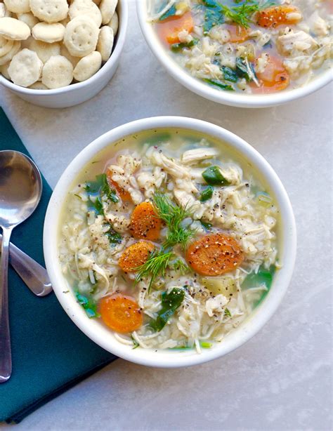 Chicken Brown Rice Soup Is Hearty Comforting And Healthy