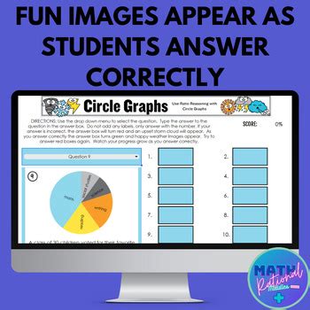 Circle Graphs By Math Rational Middles Tpt