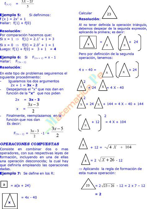 OPERADORES MATEMÁTICOS EJERCICIOS RESUELTOS DE RAZONAMIENTO MATEMÁTICO