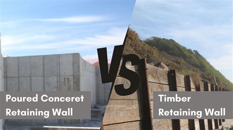 Poured Concrete Vs Timber Retaining Walls