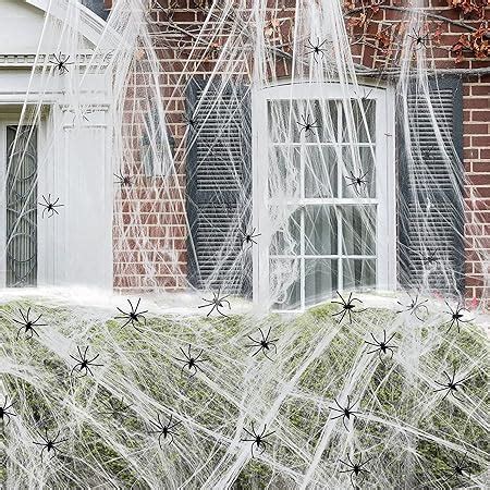 Amazon Sqft Spider Webs Halloween Decorations Super Stretch