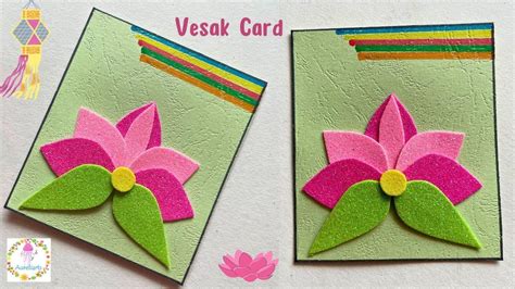 How To Make A Vesak Card Vesak Card Design 2023 Vesak Greeting Card