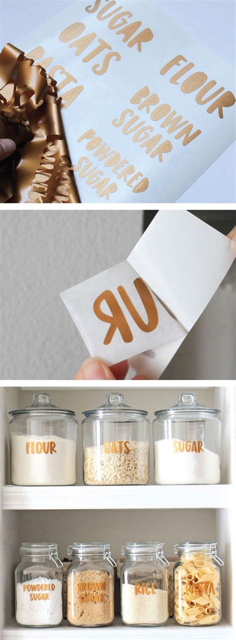 How to Make Pantry Label Decals and Stickers - Angela Marie Made | Diy ...