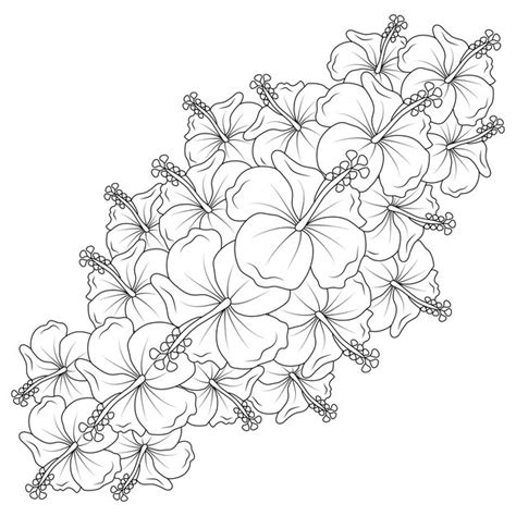 Hawaiian Flower Printable Coloring Pages Best Flower Site