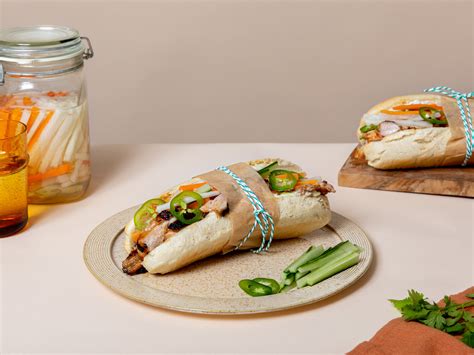 Grilled Chicken Banh Mi With Pickled Carrots And Daikon Radish Recipe