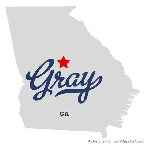 Map of Gray, GA, Georgia