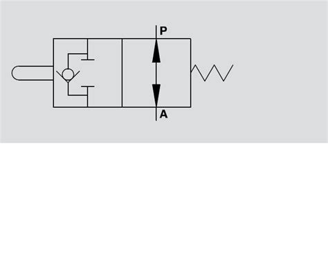 Hydraulic Pushbuttom End Stroke Valve Normally Open With Check Valve