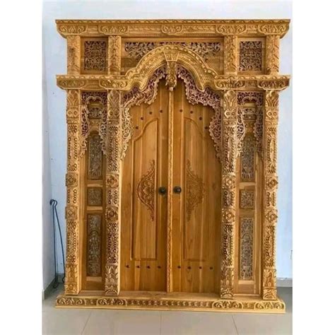 Jual Pintu Gebyok Gapura Ukir X Bahan Kayu Jati Asli Jepara