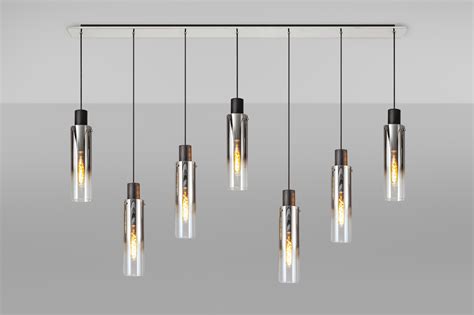 Meyer Slim 7 Light Linear Pendant Abbeygate Lighting