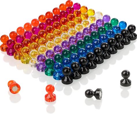 Amazon Pcs Colorful Strong Magnetic Push Pin Magnets