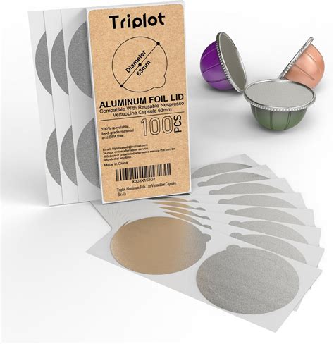 Amazon Triplot Aluminum Foils Lids 100pcs To Reuse Coffee Pods