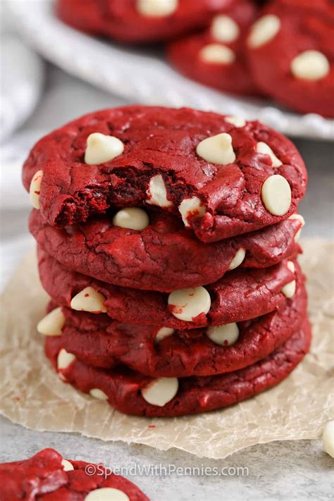 Red Velvet Cake Mix Cookies Karinokada