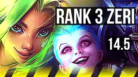 ZERI Janna Vs JINX Alistar ADC Rank 3 Zeri Rank 5 Legendary