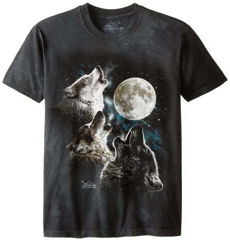 The Mountain The Mountain S Three Wolf Moon T Shirt Walmart