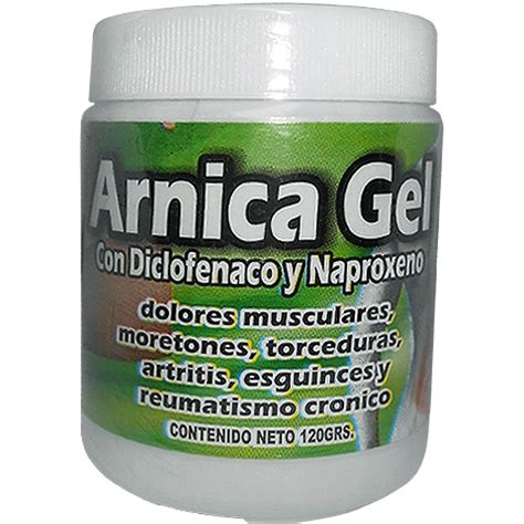 Á rnica Gel con Diclofenaco y Naproxeno 120g Natural Cosmetics