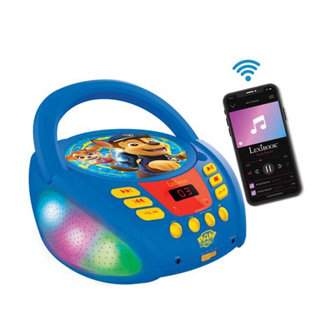 Lecteur CD Bluetooth Paw Patrol Lexibook King Jouet Enceintes