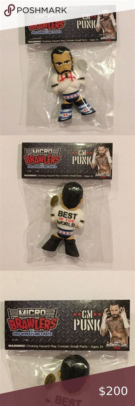 CM Punk Pro Wrestling Crate Micro Brawler Wrestling Mini Figure Pro