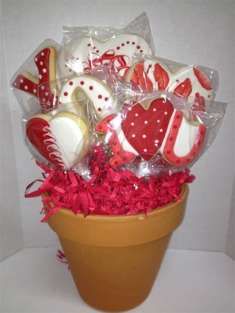 Valentines Day cookies | Valentines Day Cookie Bouquet — Valentine's ...