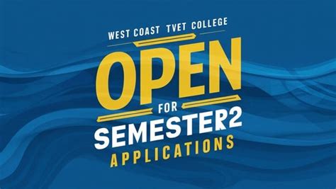 West Coast TVET College Now Open for 2024 Second Semester Ap · College Wise