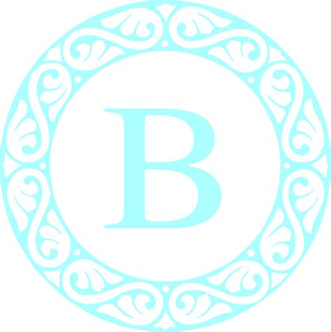 Download Letter B Monogram Svg Clip Arts 594 X 596 Px Png Image With No