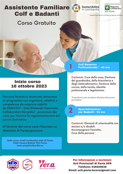 Corso Gratuito Per Assistente Familiare Colf E Badanti