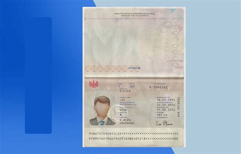 Austria Passport Psd Template Download Photoshop File