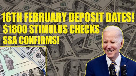 Ssa Confirms 1800 Stimulus Checks For Social Security Coming Feb 16th