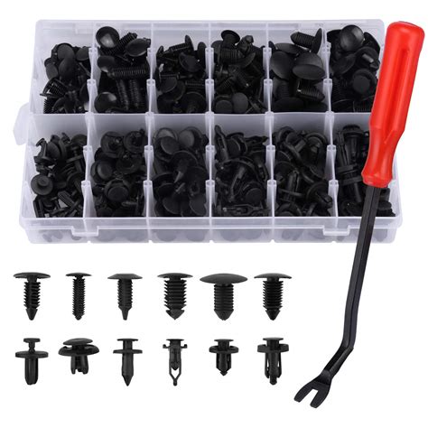 Livtee 240pcs Car Plastic Push Pin Rivet Fasteners Assortment Universal Retainer Clips Push