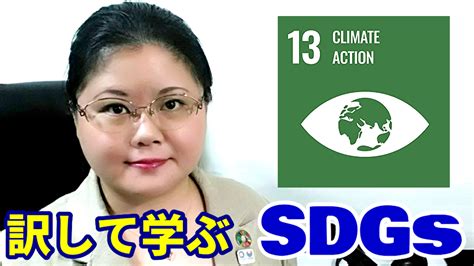 【通訳練習教材】sdgs 13 Climate Action 気候変動に具体的な対策を（英語and日本語動画） 同時通訳者山下えりか