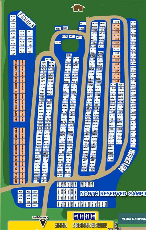 Moondance Jam North Reserved Campground Map