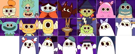 Super Simple Halloween Monsters Characters By 98bokaj On Deviantart