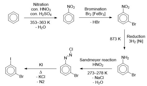 How Will You Prepare M Bromo Iodobenzene From Benzene