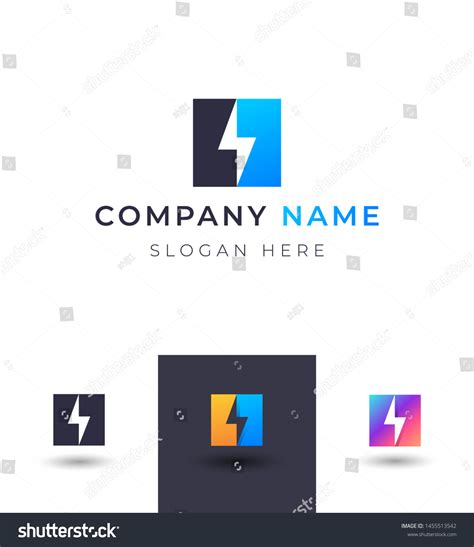 Abstract Bolt Logo Designvector Lightning Storm Stock Vector Royalty