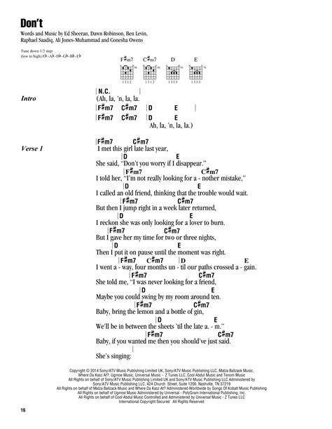 Don T By Ed Sheeran Guitar Chords Lyrics Guitar Instructor