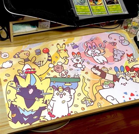 Pokémon Game Mat Desk Mat Mouse Year Of The Rabbit Etsy