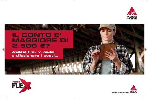 Scopri AGCO Flex La Soluzione Per Dilazionare I Costi Bernino