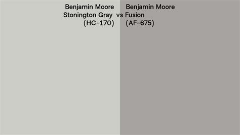 Benjamin Moore Stonington Gray Vs Fusion Side By Side Comparison