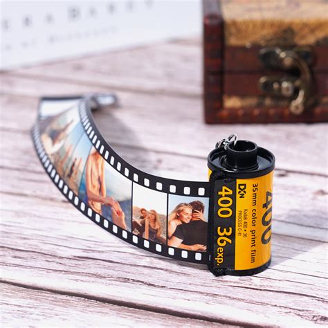 Personalized Film Roll Keychain Romantic Gift For Lovers Getnamenecklace