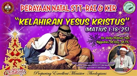 Kotbah Natal Kelahiran Yesus Kristus Matius Dr Deky