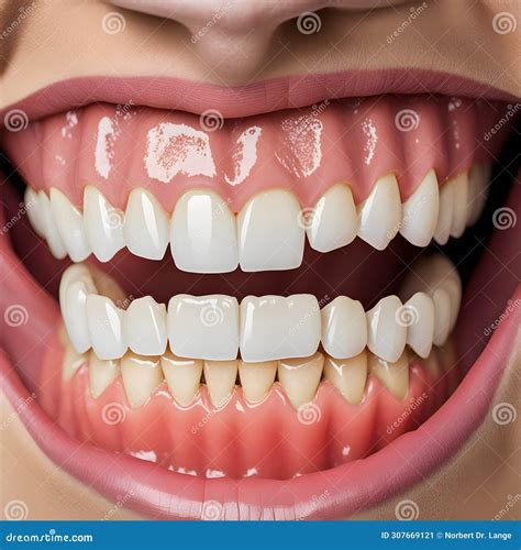 Sparkling White Teeth Ai Generatet Stock Image Image Of Cosmetic