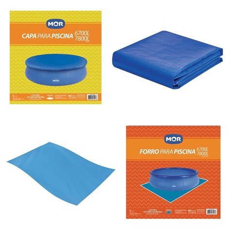 Kit Capa Forro Para Piscina Splash Fun 6700 E 7800 Litros Mor