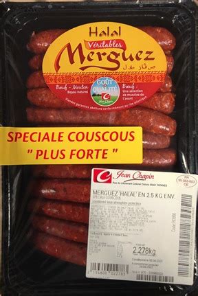 Rappel Consommateur D Tail Merguez Halal Couscous Sans Marque