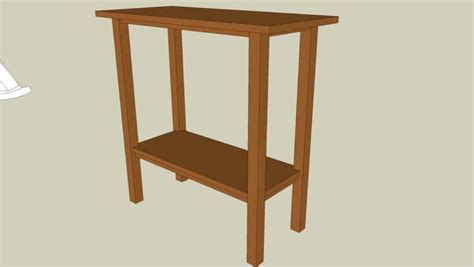 Console Table Free Woodworking Plan