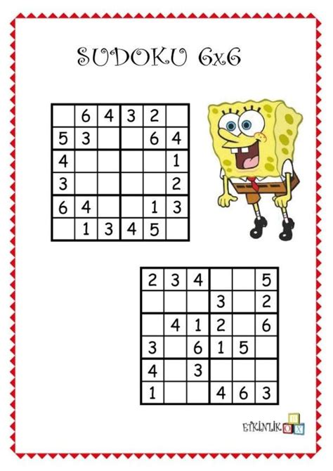 Sudoku Bulmacalar S N F Etkinlikleri S N F