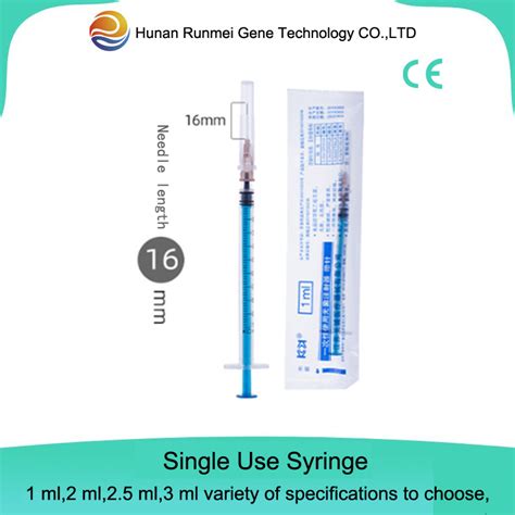 Disposable Medical Syringe Plastic Luer Lock Syringe With Needle