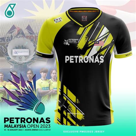 Petronas Malaysia Open 2023 Badminton Jersey Custom Name Malaysia