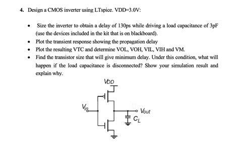 Solved Help Me Solve This Using Graphs From Ltspice 4 Design A Cmos